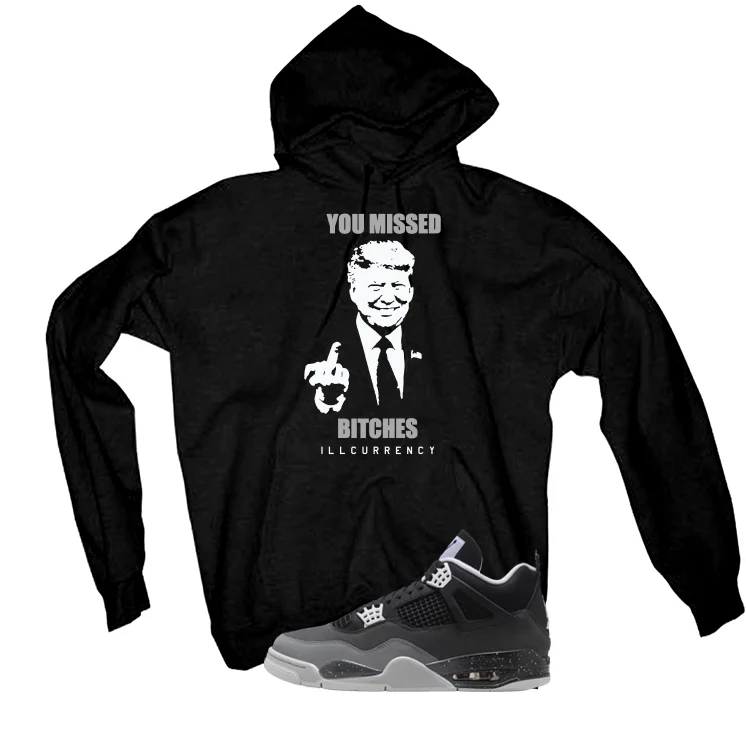 Air Jordan 4 Fear Pack Black T-Shirt (Trump you missed)| illcurrency - Image 3