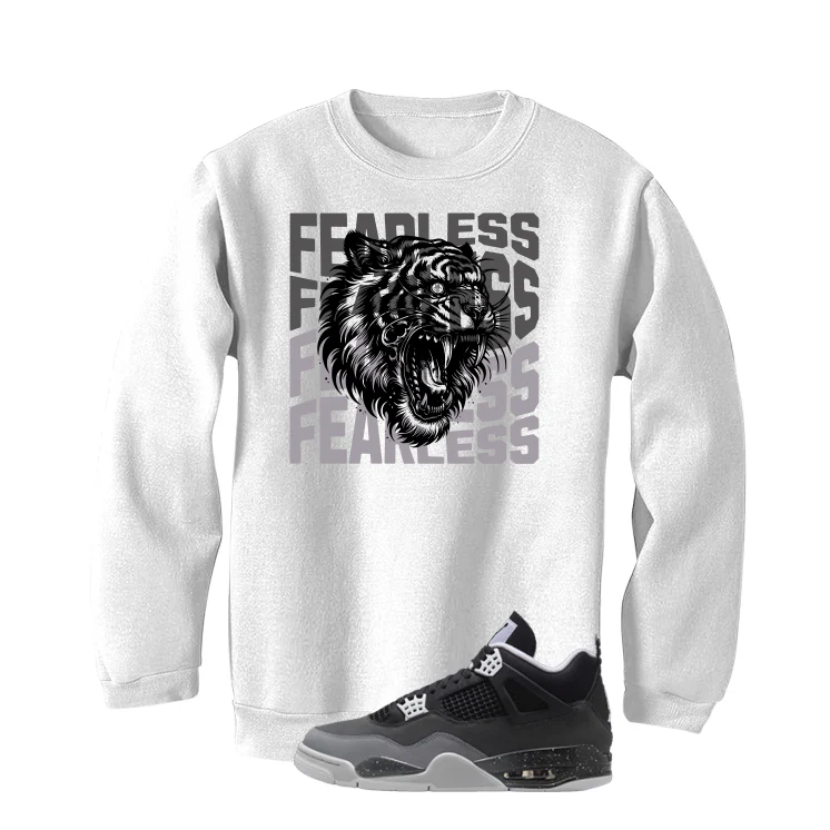 Air Jordan 4 Fear Pack White T-Shirt (Fearless Tiger)| illcurrency - Image 4