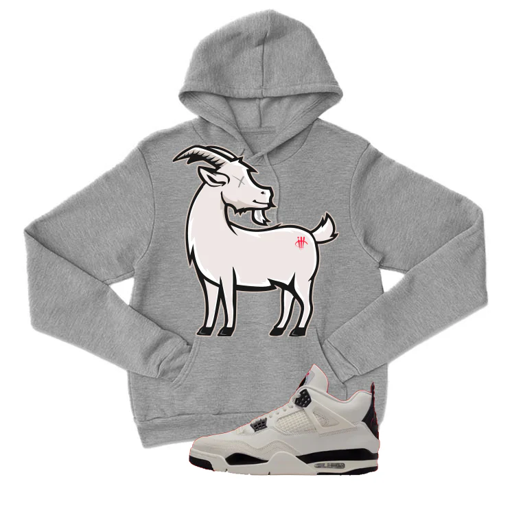 Air Jordan 4 Flight Club Matching T-Shirt, Sweatshirts & Hoodies Grey T-Shirt (Goat)| illcurrency - Image 3