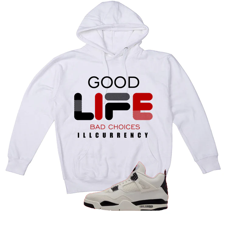 Air Jordan 4 Flight Club Matching T-Shirt, Sweatshirts & Hoodies White T-Shirt (Bad Choices)| illcurrency - Image 3
