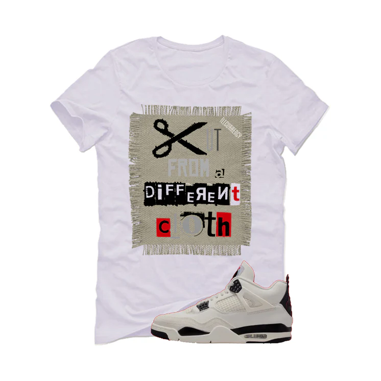 Air Jordan 4 Flight Club Matching T-Shirt, Sweatshirts & Hoodies White T-Shirt (Cut from a different cloth)| illcurrency - Image 2