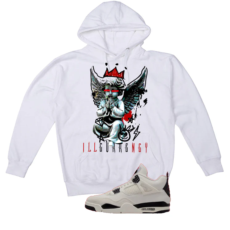 Air Jordan 4 Flight Club Matching T-Shirt, Sweatshirts & Hoodies White T-Shirt (Graffiti Angel)| illcurrency - Image 3