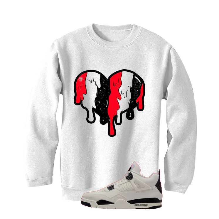 Air Jordan 4 Flight Club Matching T-Shirt, Sweatshirts & Hoodies White T-Shirt (Heart)| illcurrency - Image 4
