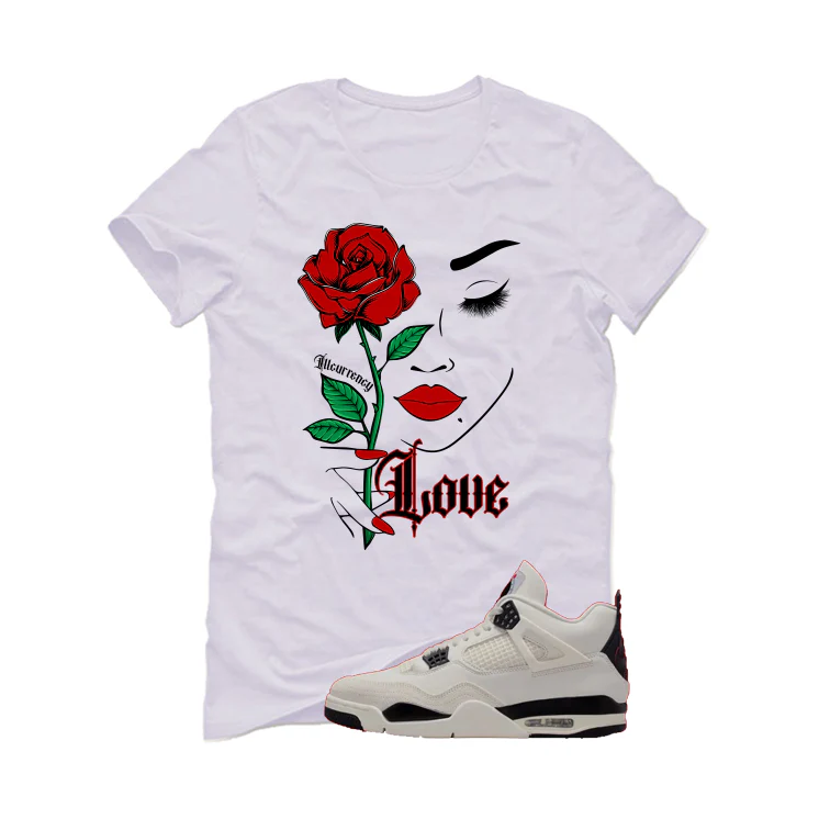 Air Jordan 4 Flight Club Matching T-Shirt, Sweatshirts & Hoodies White T-Shirt (Love)| illcurrency - Image 2