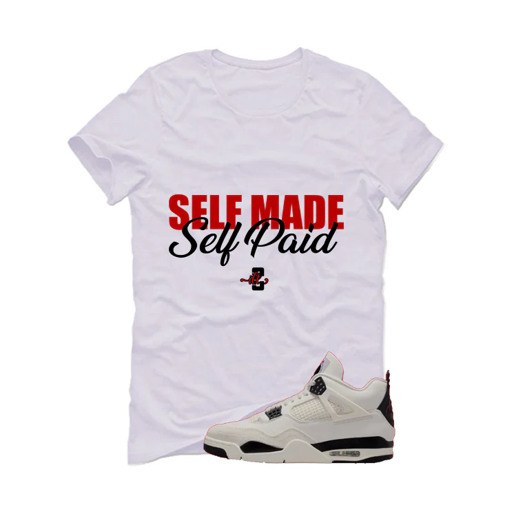 Air Jordan 4 Flight Club Matching T-Shirt, Sweatshirts & Hoodies White T-Shirt (Self Made Self Paid)| illcurrency - Image 2