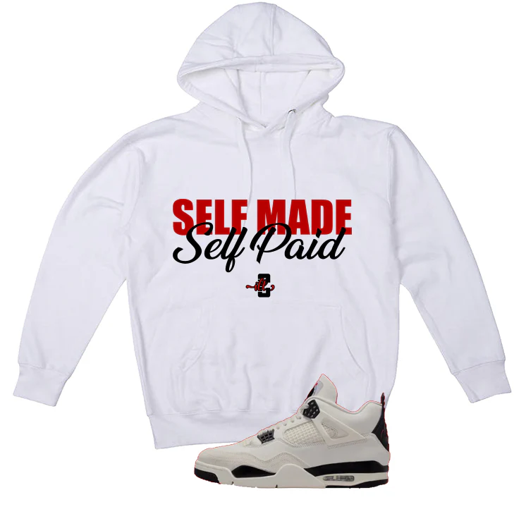 Air Jordan 4 Flight Club Matching T-Shirt, Sweatshirts & Hoodies White T-Shirt (Self Made Self Paid)| illcurrency - Image 3