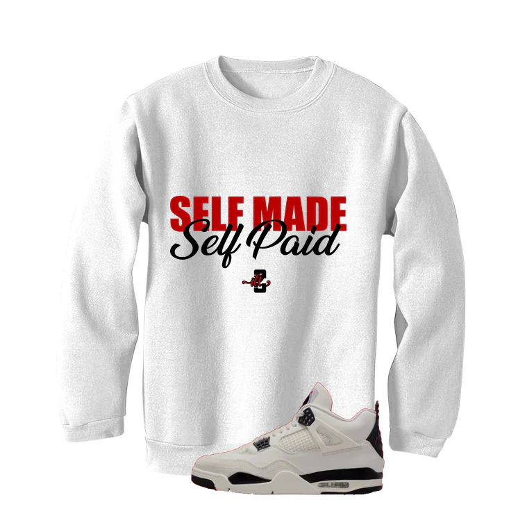 Air Jordan 4 Flight Club Matching T-Shirt, Sweatshirts & Hoodies White T-Shirt (Self Made Self Paid)| illcurrency - Image 4