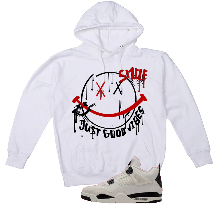 Air Jordan 4 Flight Club Matching T-Shirt, Sweatshirts & Hoodies White T-Shirt (Smile)| illcurrency - Image 3