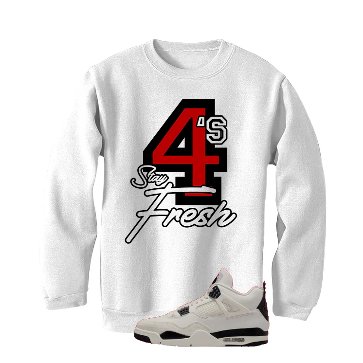 Air Jordan 4 Flight Club Matching T-Shirt, Sweatshirts & Hoodies White T-Shirt (Stay Fresh)| illcurrency - Image 4