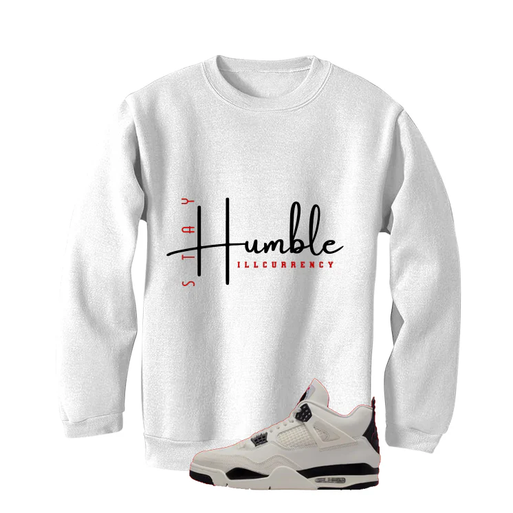 Air Jordan 4 Flight Club Matching T-Shirt, Sweatshirts & Hoodies White T-Shirt (Stay Humble)| illcurrency - Image 4
