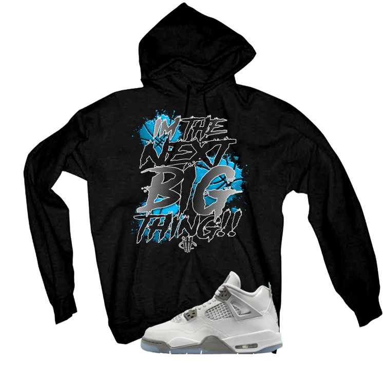 Air Jordan 4 GS Blue Chill Matching T-Shirt, Sweatshirts & Hoodies Black T-Shirt (I'm Next Big Thing)| illcurrency - Image 3