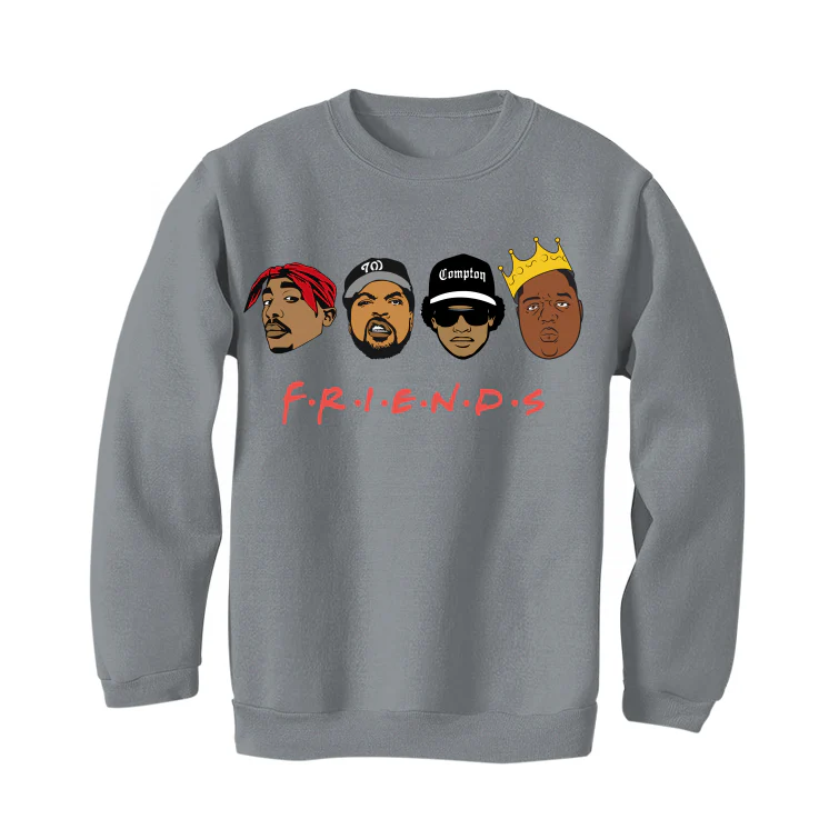 Air Jordan 4 “Infrared” Grey T-Shirt (Friends) - Image 4