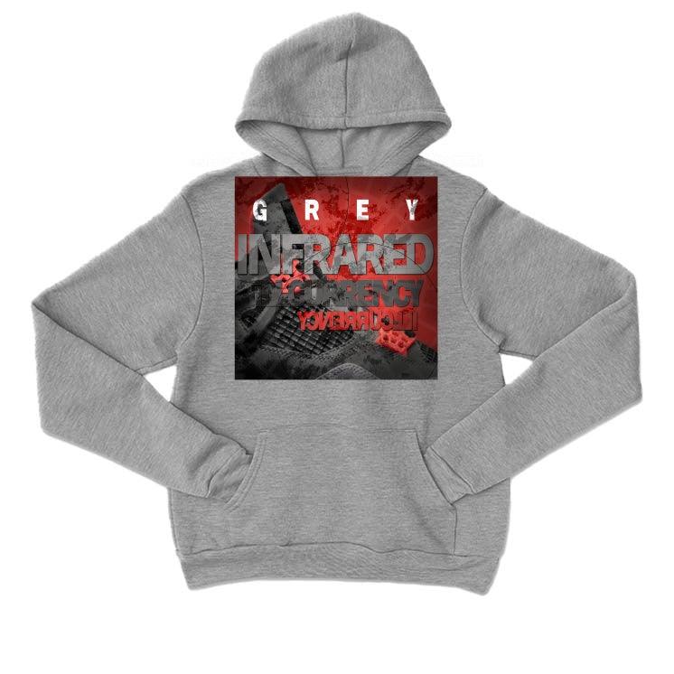 Air Jordan 4 “Infrared” Grey T-Shirt (GREY INFRARED) - Image 3