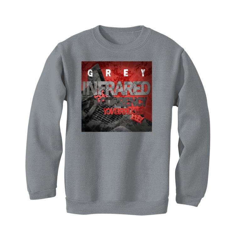 Air Jordan 4 “Infrared” Grey T-Shirt (GREY INFRARED) - Image 4