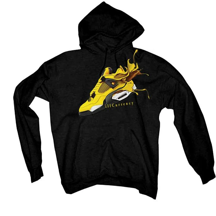 Air Jordan 4 “Lightning”2021 Black T-Shirt (SPLASH 4) - Image 3