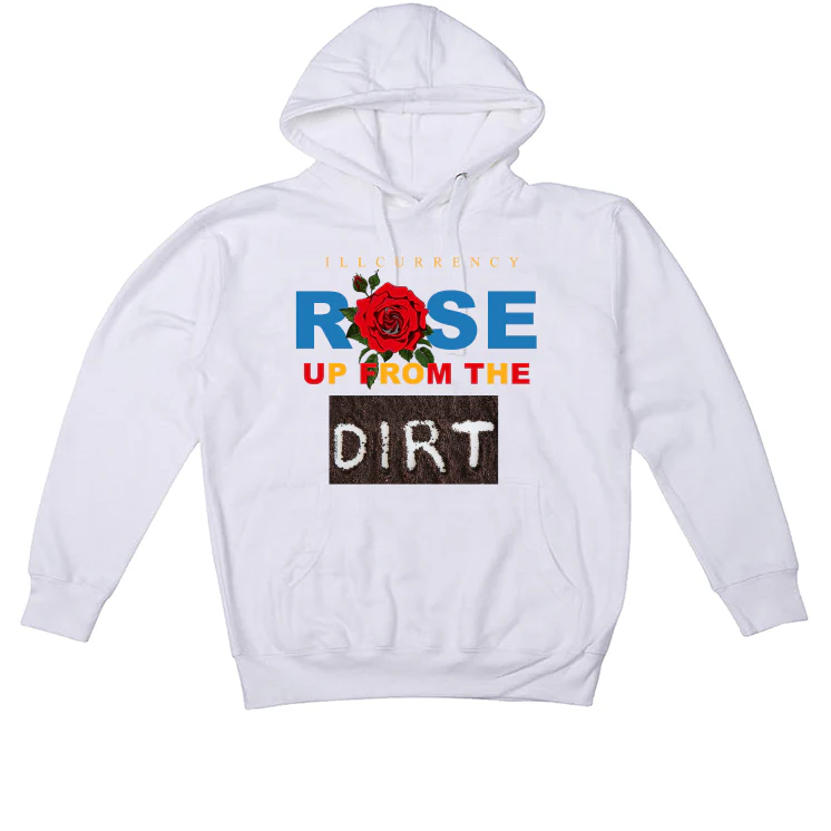 Air Jordan 4 "Messy Room" White T-Shirt (Rose up from the dirt) - Image 3