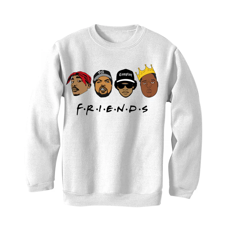 Air Jordan 4 “Military Black” | illcurrency White T-Shirt (90S FRIENDS) - Image 4