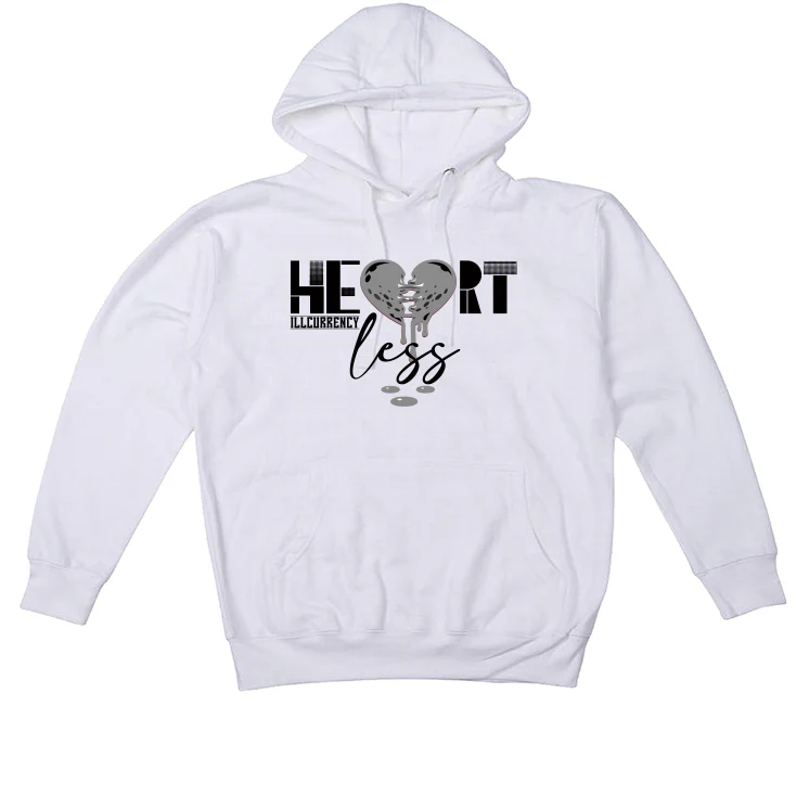 Air Jordan 4 “Military Black” | illcurrency White T-Shirt (Heartless) - Image 3