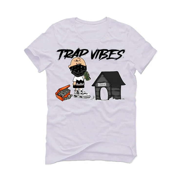 Air Jordan 4 “Military Black” | illcurrency White T-Shirt (Trap Vibes) - Image 2