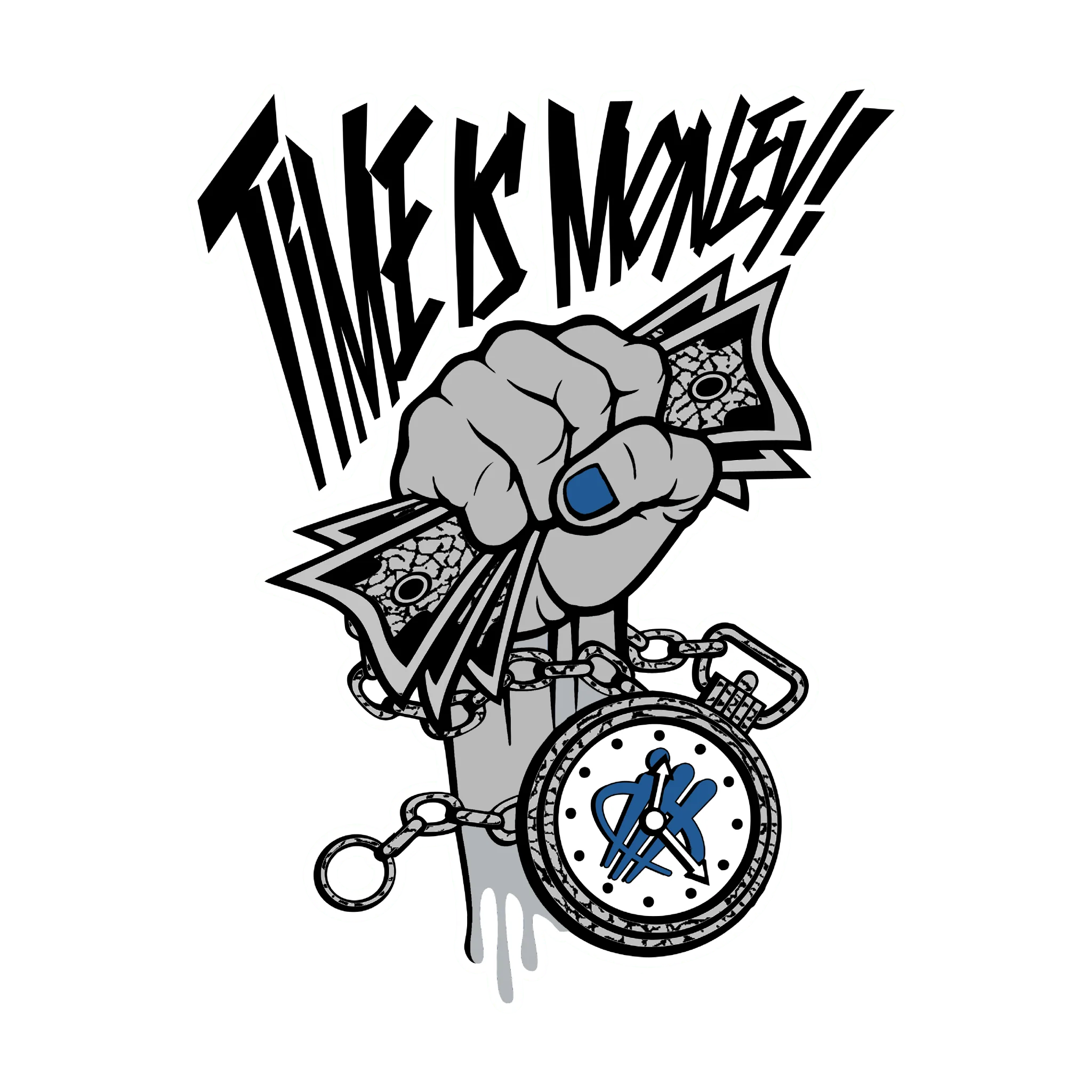 Air Jordan 4 “Military Blue” | illcurrency Black T-Shirt (Time Is Money)