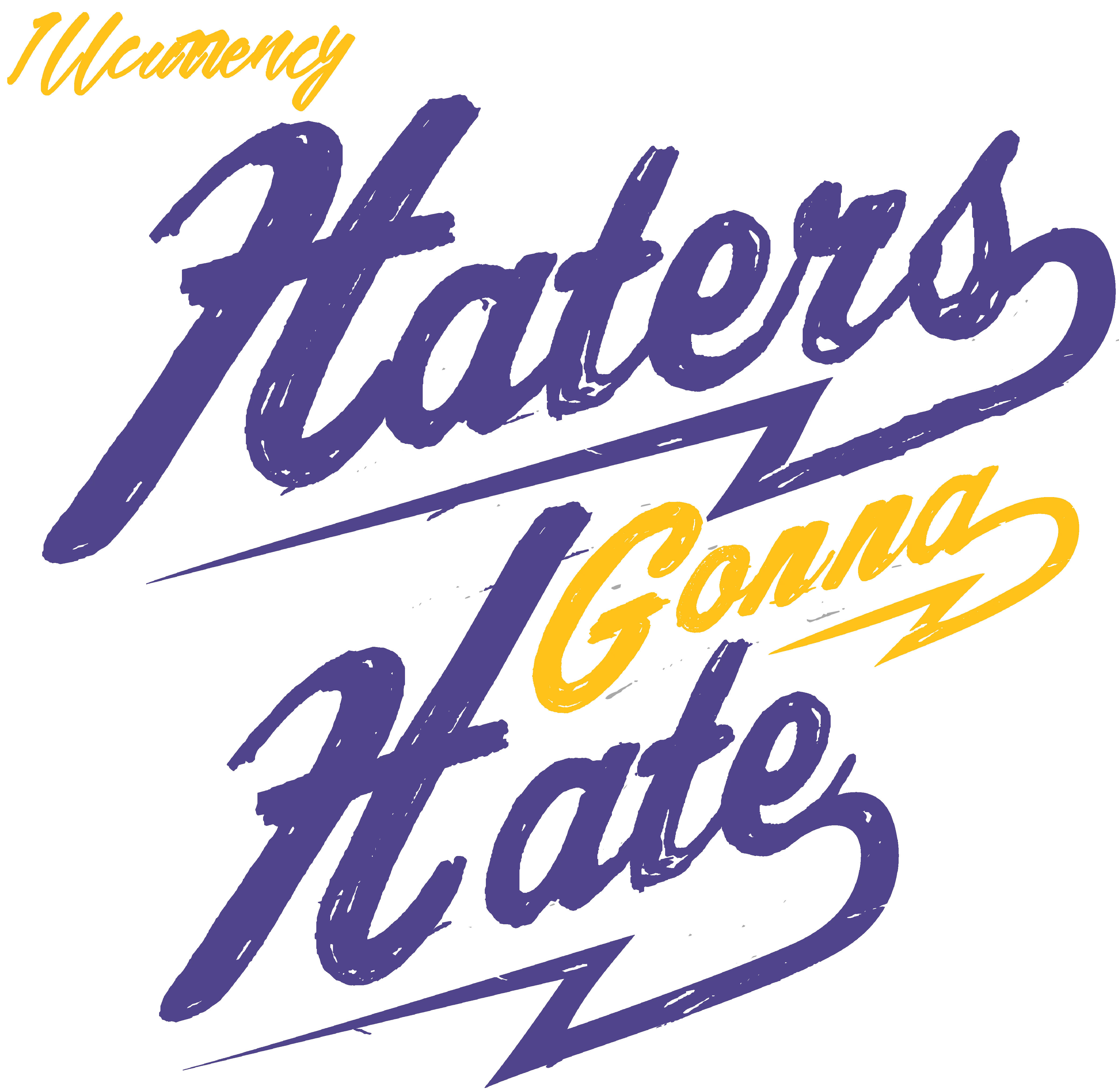Air Jordan 4 OG Lakers Matching T-Shirt, Sweatshirts & Hoodies Black T-Shirt (Haters gonna hate)| illcurrency