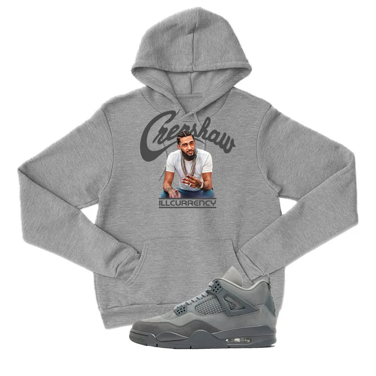 Air Jordan 4 Paris Olympics Grey T-Shirt (Crenshaw)| illcurrency - Image 3