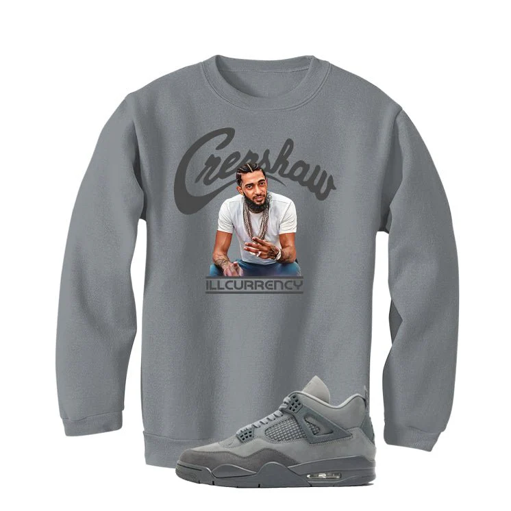 Air Jordan 4 Paris Olympics Grey T-Shirt (Crenshaw)| illcurrency - Image 4