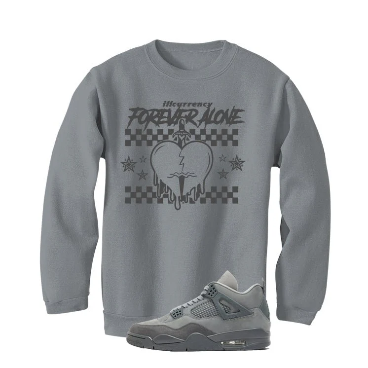 Air Jordan 4 Paris Olympics Grey T-Shirt (Forever Alone)| illcurrency - Image 3