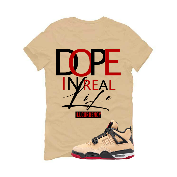 Air Jordan 4 Pizza (GS) Tan T-Shirt (DOPE)| illcurrency - Image 2