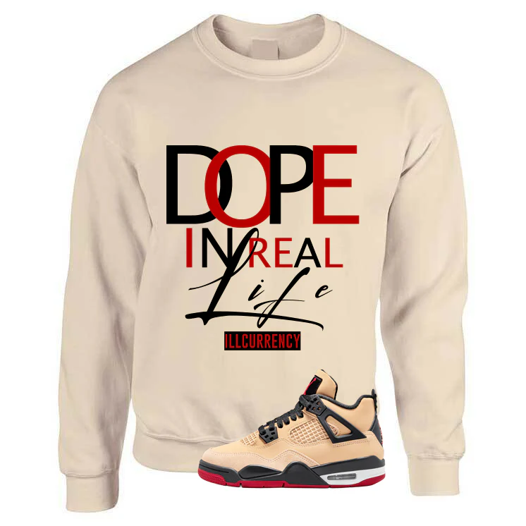 Air Jordan 4 Pizza (GS) Tan T-Shirt (DOPE)| illcurrency - Image 3