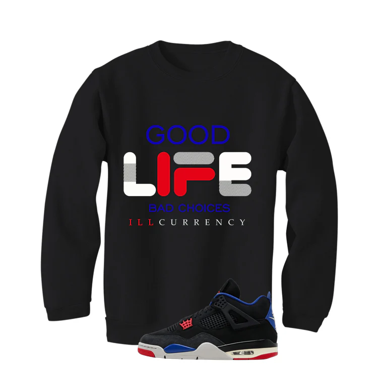Air Jordan 4 Rare Air Black T-Shirt (Bad Choices)| illcurrency - Image 4