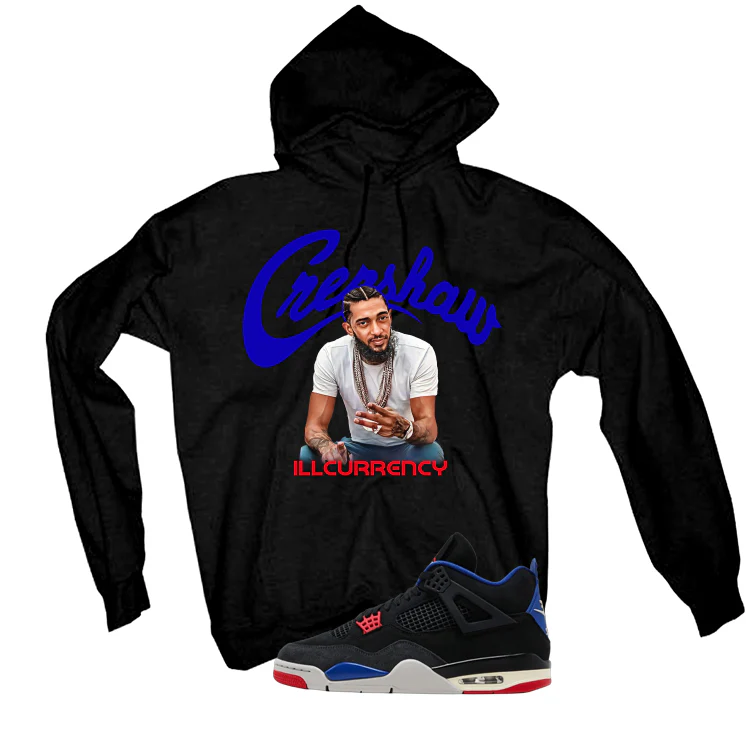 Air Jordan 4 Rare Air Black T-Shirt (Crenshaw)| illcurrency - Image 3