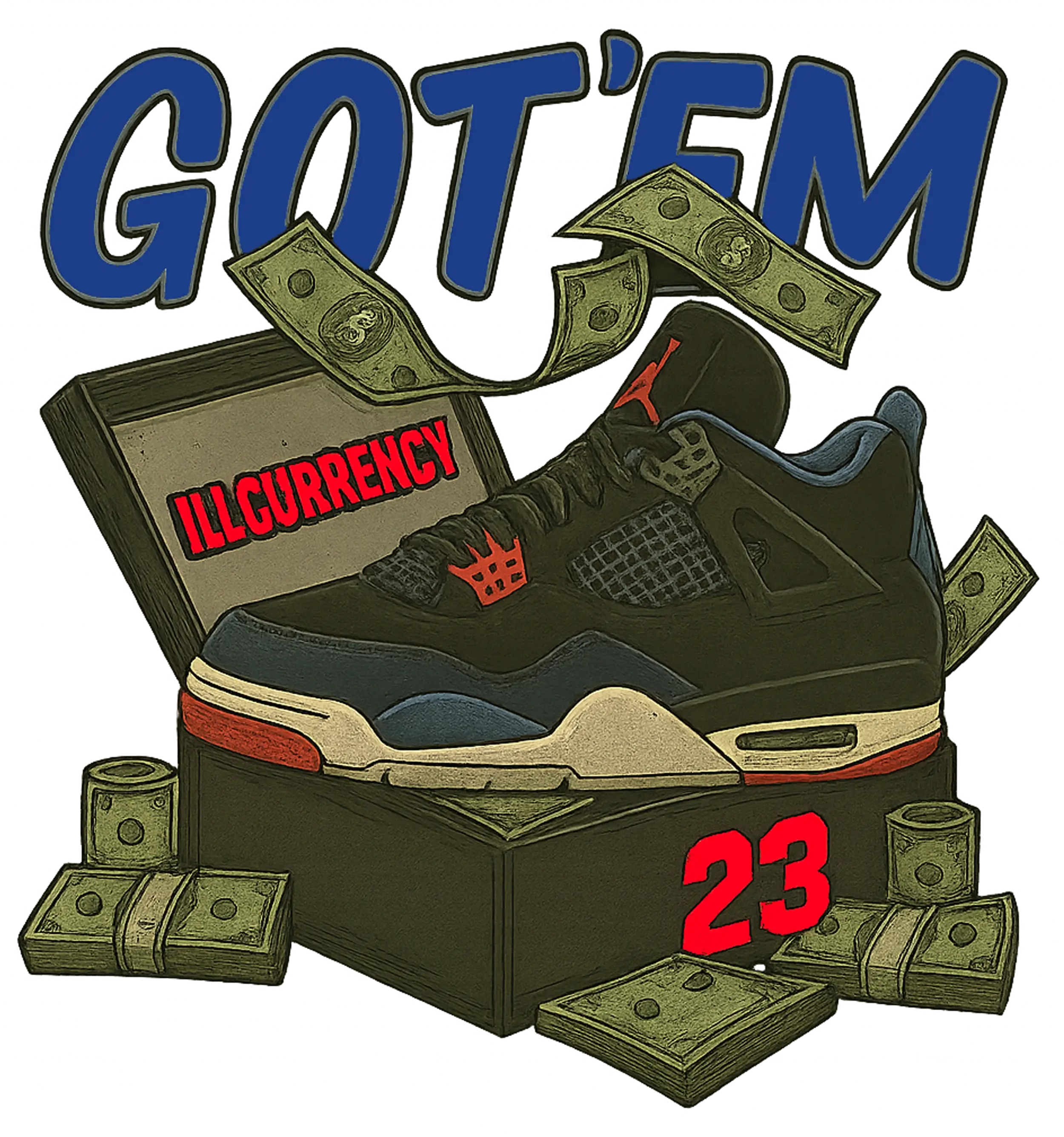 Air Jordan 4 Rare Air Black T-Shirt (Got Em)| illcurrency