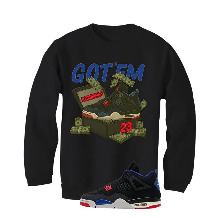 Air Jordan 4 Rare Air Black T-Shirt (Got Em)| illcurrency - Image 4