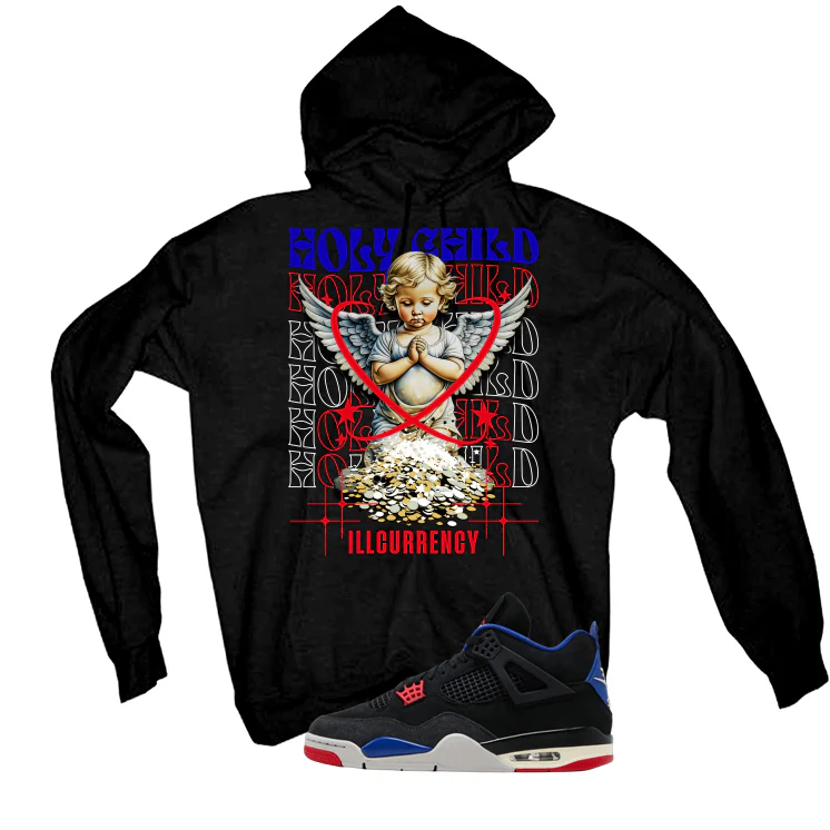 Air Jordan 4 Rare Air Black T-Shirt (Holy Child)| illcurrency - Image 3