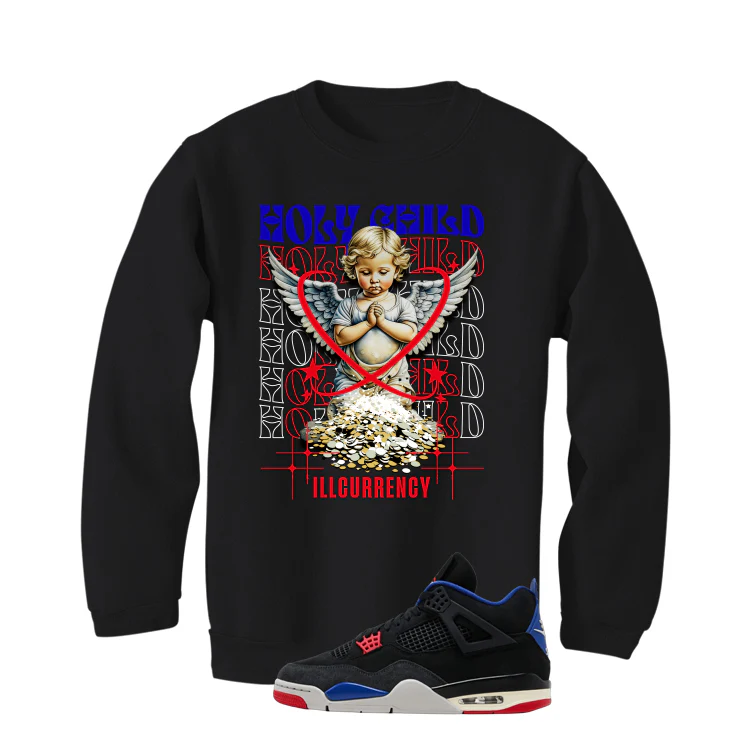 Air Jordan 4 Rare Air Black T-Shirt (Holy Child)| illcurrency - Image 4