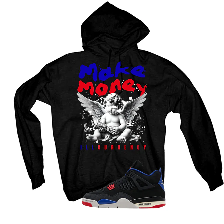 Air Jordan 4 Rare Air Black T-Shirt (Make Money)| illcurrency - Image 3