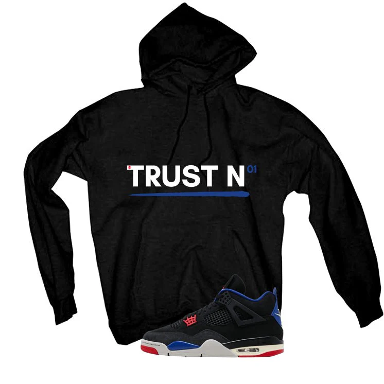 Air Jordan 4 Rare Air Black T-Shirt (Trust No One)| illcurrency - Image 3