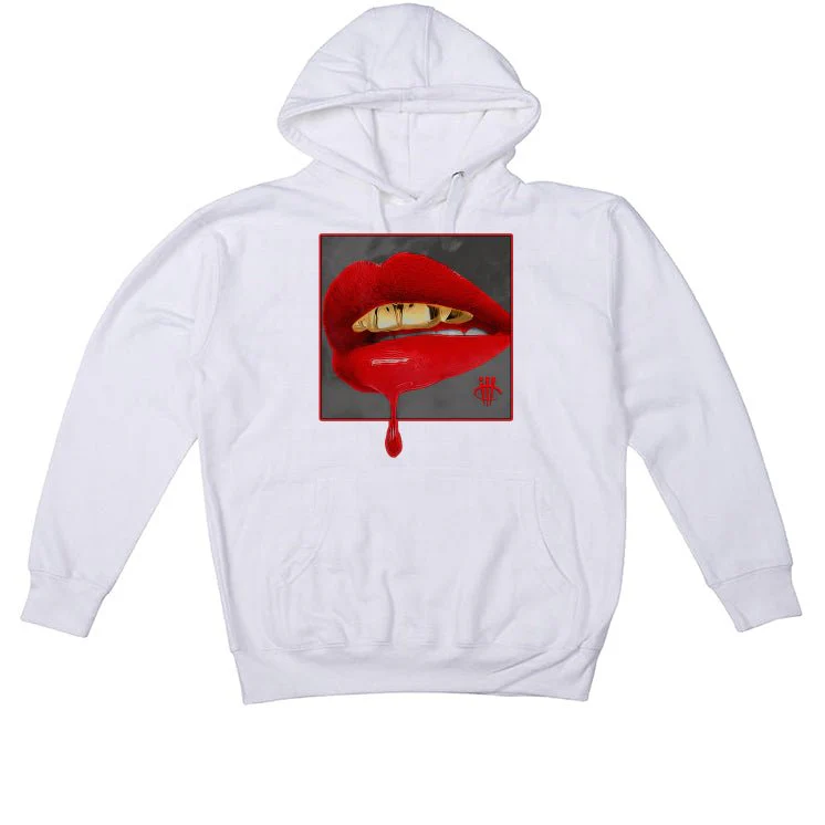 Air Jordan 4 "Red Cement" White T-Shirt (LIPSTICK) - Image 3