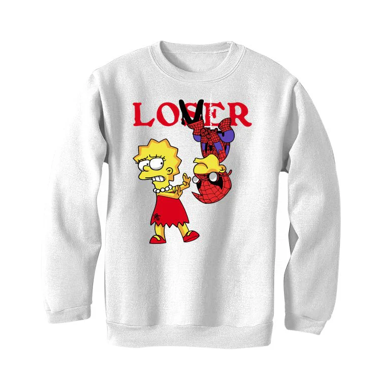 Air Jordan 4 "Red Cement" White T-Shirt (loser) - Image 4