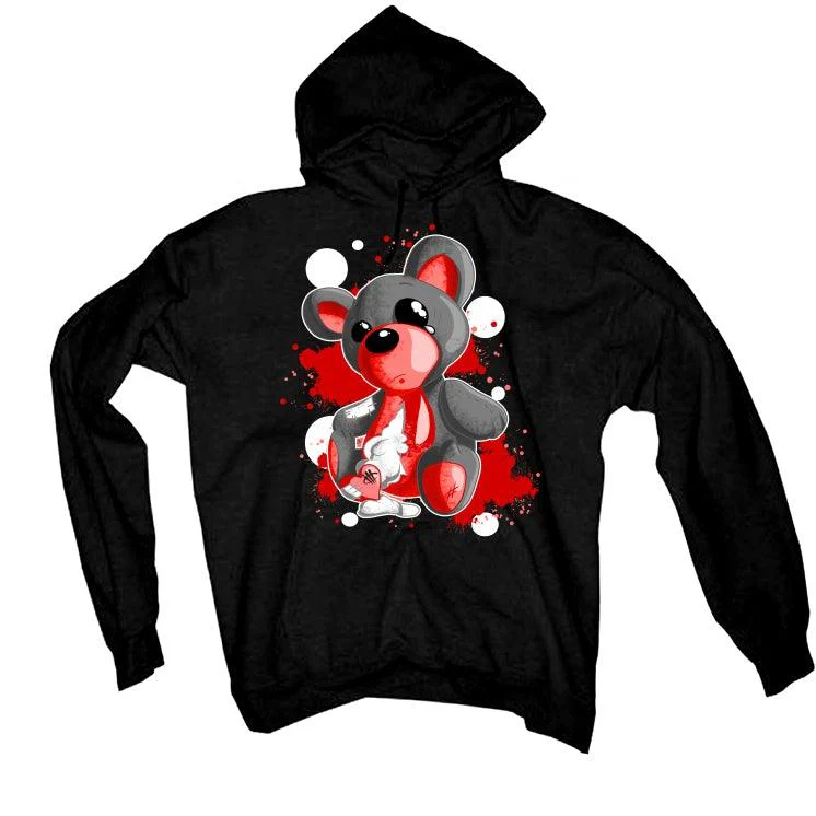 Air Jordan 4 “Red Thunder” Black T-Shirt (Broken Heart) - Image 3