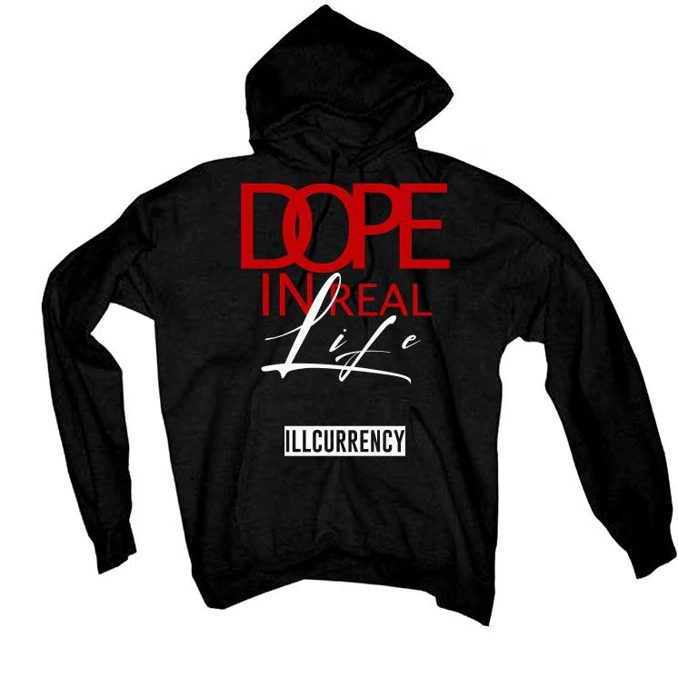 Air Jordan 4 “Red Thunder” Black T-Shirt (DOPE) - Image 3