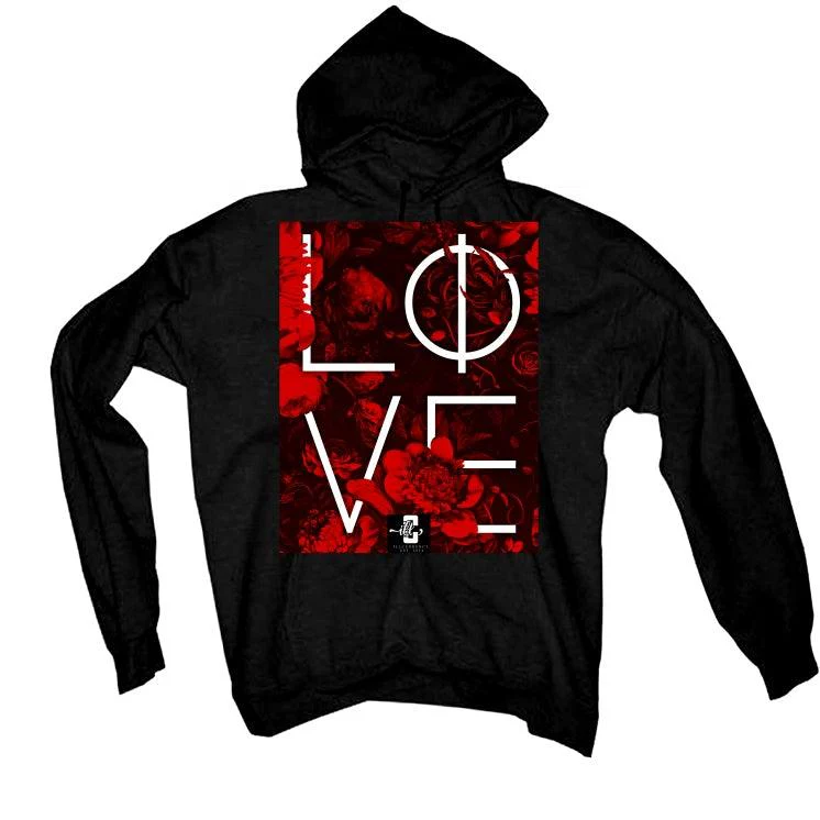 Air Jordan 4 “Red Thunder” Black T-Shirt (LOVE) - Image 3