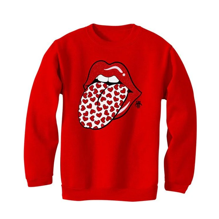 Air Jordan 4 “Red Thunder” Red T-Shirt (HEART TONGUE) - Image 4