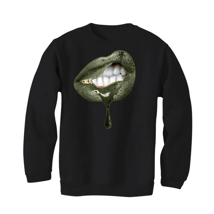 Air Jordan 4 SE Craft “Olive” | illcurrency Black T-Shirt (LIPS UNSEALED) - Image 4
