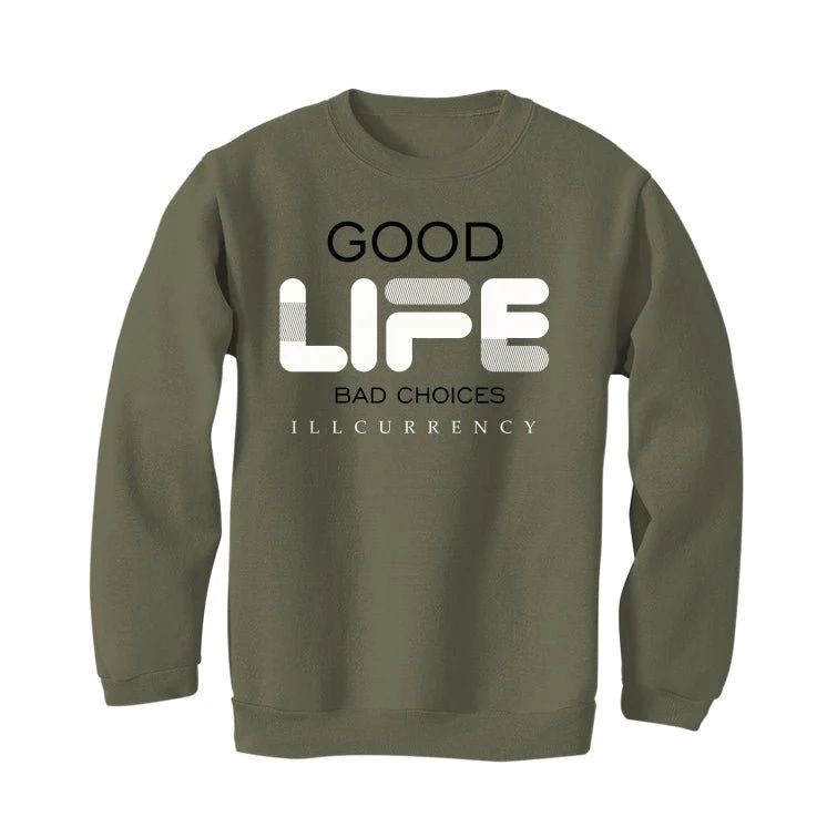 Air Jordan 4 SE Craft “Olive” | illcurrency Military Green T-Shirt (Bad Choices) - Image 4