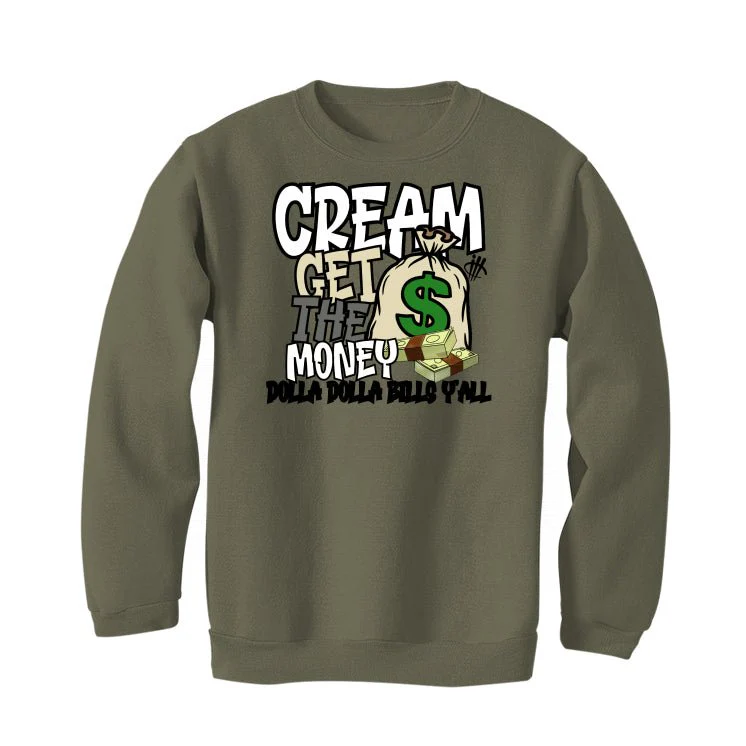 Air Jordan 4 SE Craft “Olive” | illcurrency Military Green T-Shirt (CREAM) - Image 4