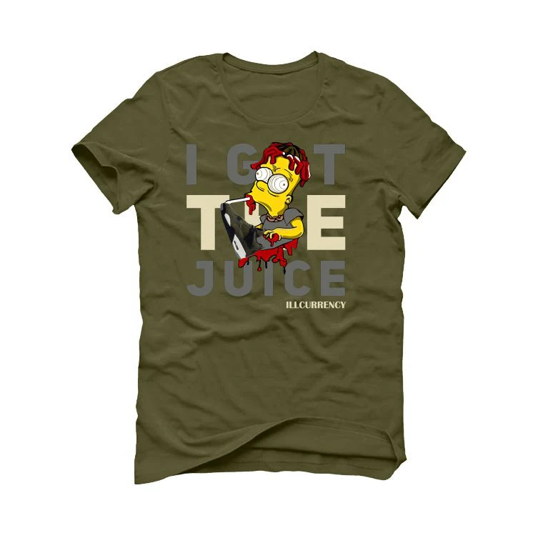 Air Jordan 4 SE Craft “Olive” | illcurrency Military Green T-Shirt (JUICE) - Image 2