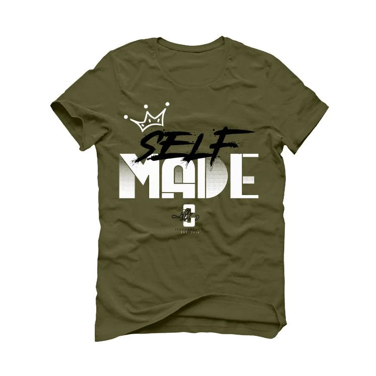 Air Jordan 4 SE Craft “Olive” | illcurrency Military Green T-Shirt (Self Made) - Image 2