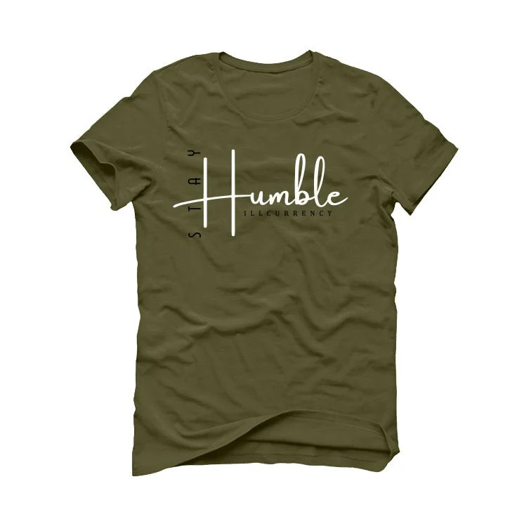 Air Jordan 4 SE Craft “Olive” | illcurrency Military Green T-Shirt (Stay Humble) - Image 2